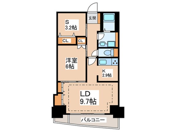 河田町ガーデン１の物件間取画像